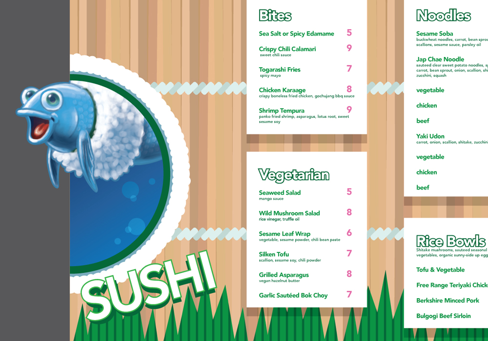 Sushi Menu